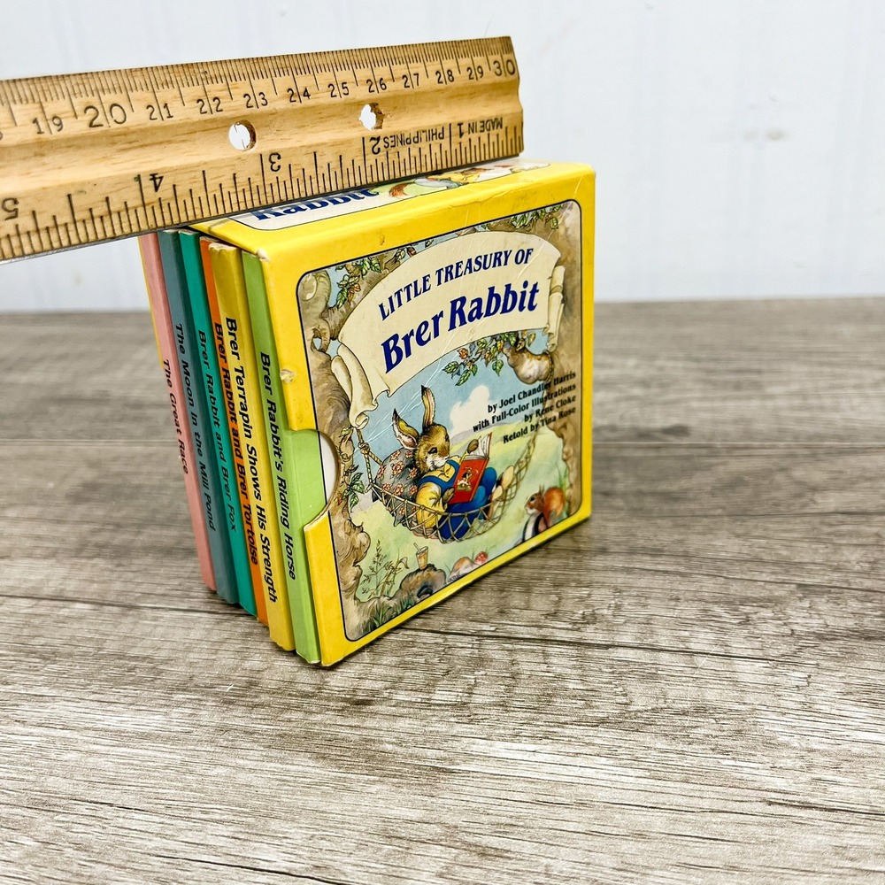 Little Treasury of Brer Rabbit 6 Board Book Set 1988 Chatham River Press Vintage - Picture 11 of 13